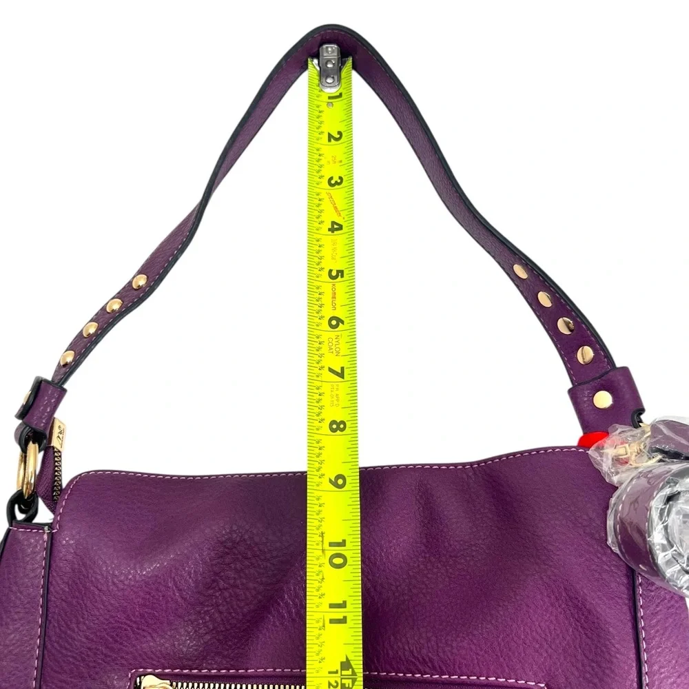 Montana West Studded Hobo Bag with Concealed Carry in Purple and Gold NWT